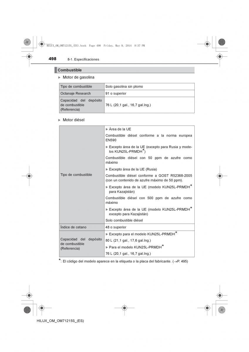 Toyota Hilux VII 7 manual del propietario / page 498