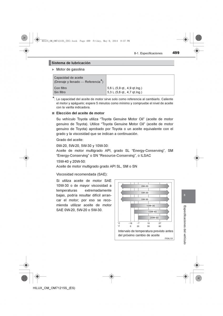 Toyota Hilux VII 7 manual del propietario / page 499