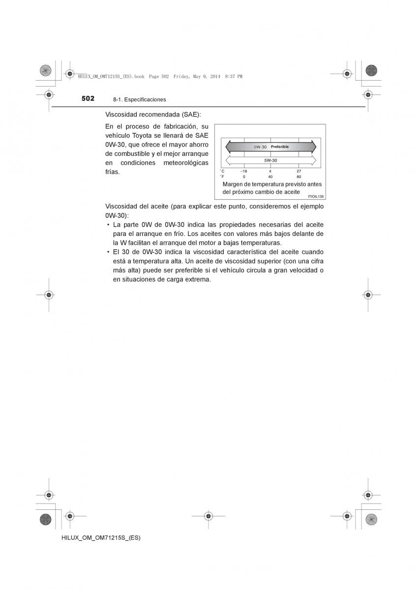 Toyota Hilux VII 7 manual del propietario / page 502