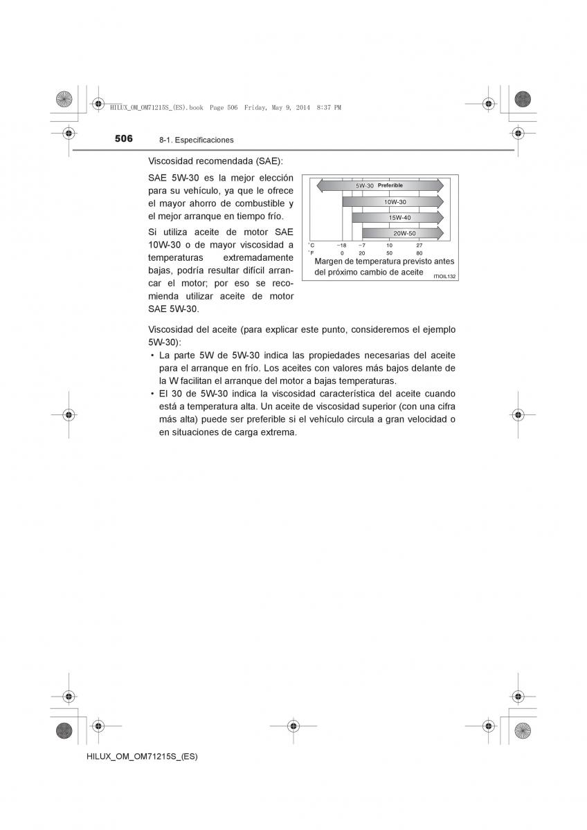 Toyota Hilux VII 7 manual del propietario / page 506