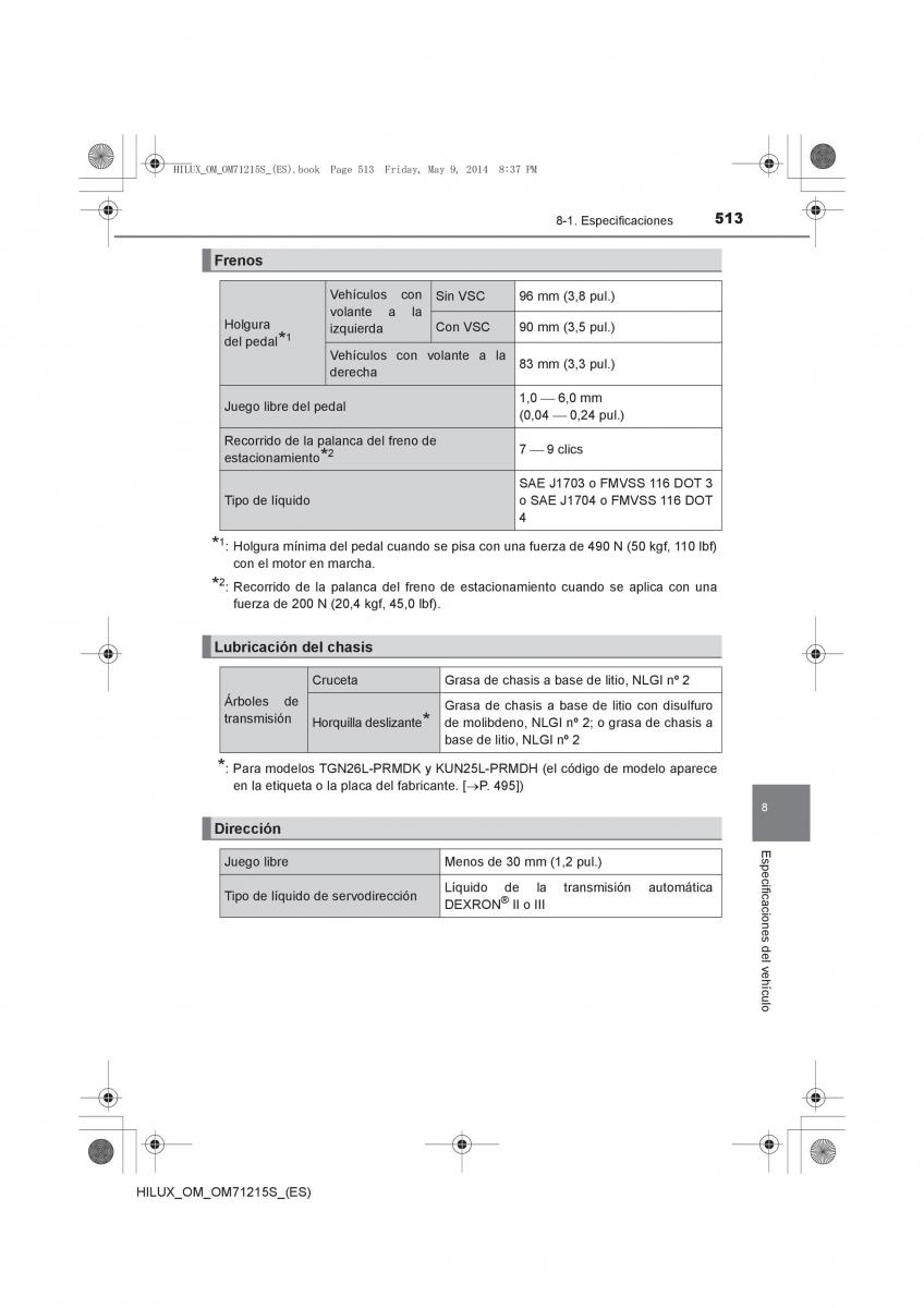 Toyota Hilux VII 7 manual del propietario / page 513