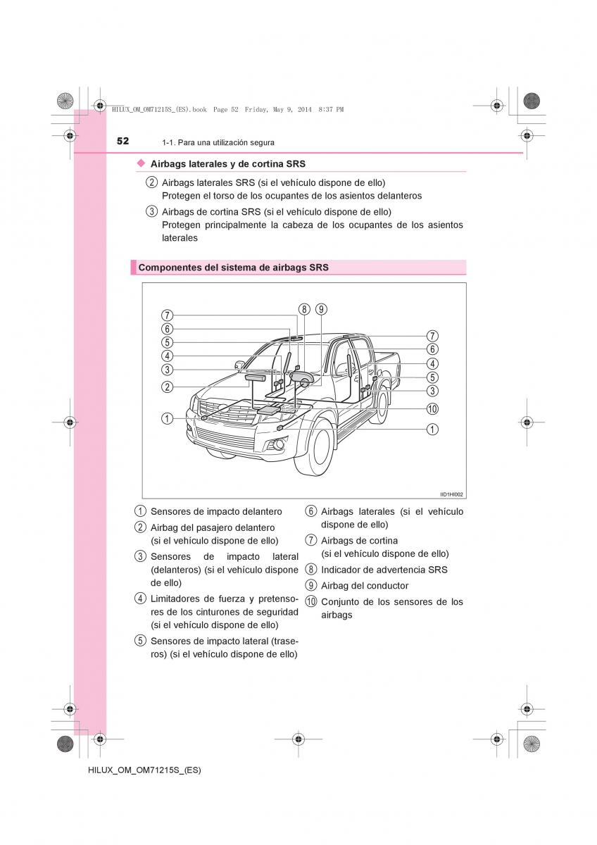 Toyota Hilux VII 7 manual del propietario / page 52