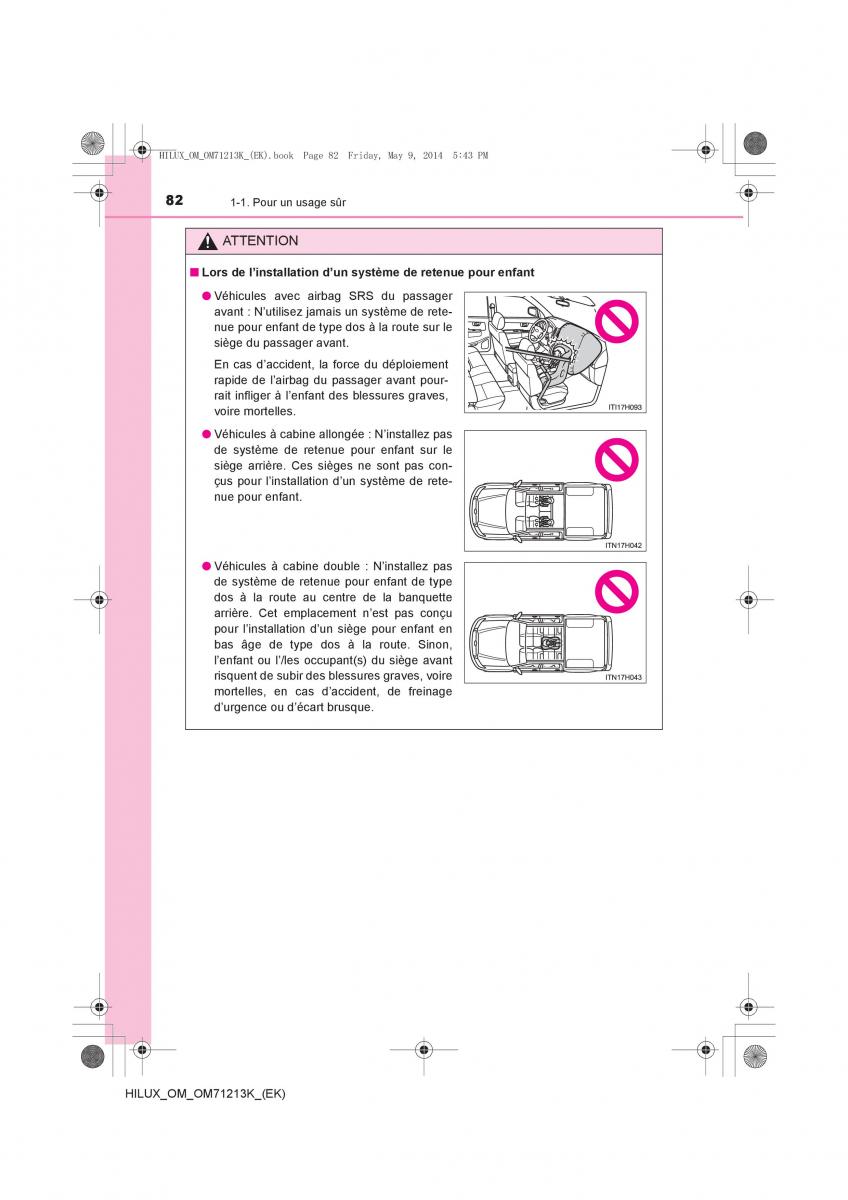 Toyota Hilux VII 7 manuel du proprietaire / page 82