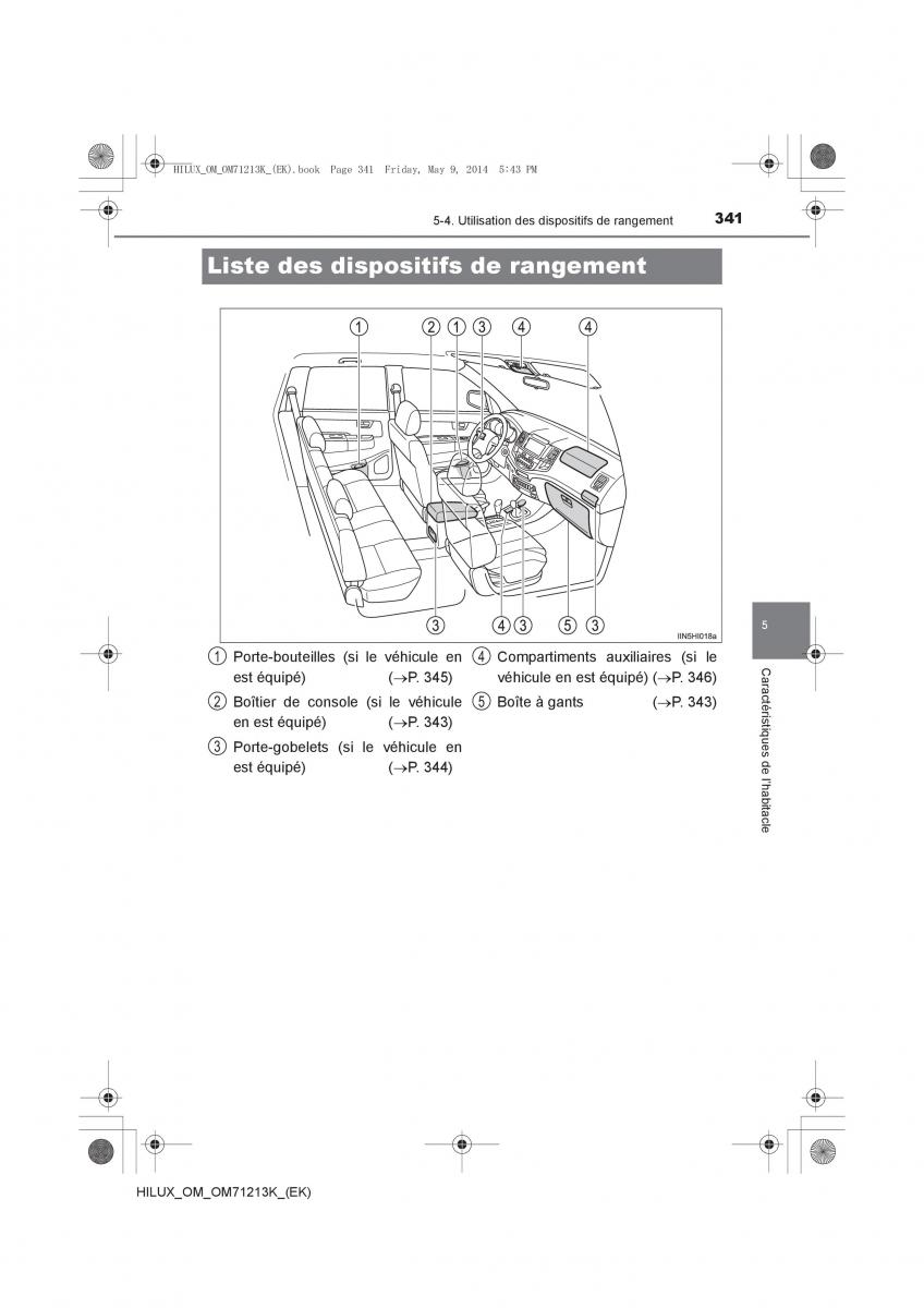 Toyota Hilux VII 7 manuel du proprietaire / page 341