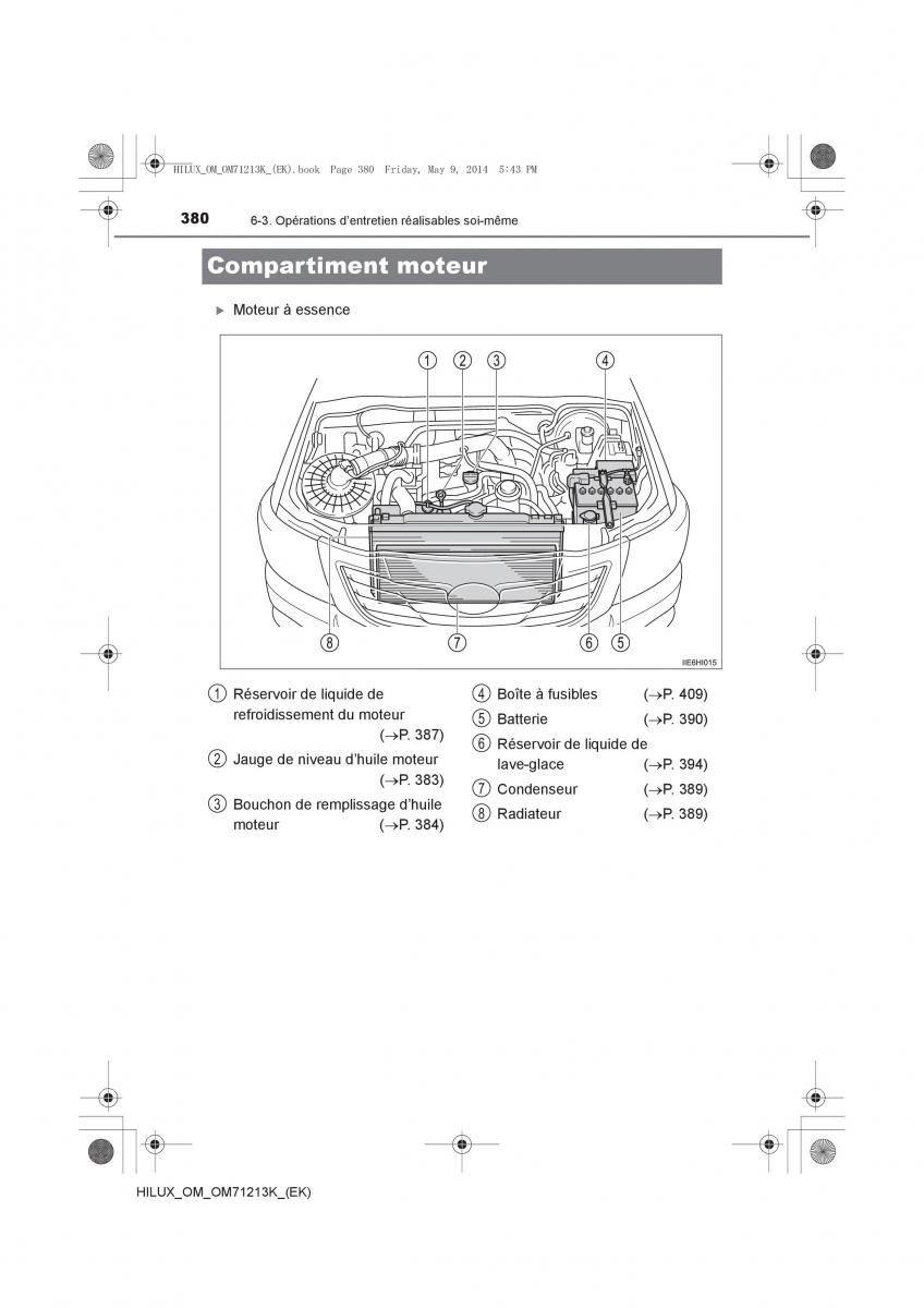 Toyota Hilux VII 7 manuel du proprietaire / page 380