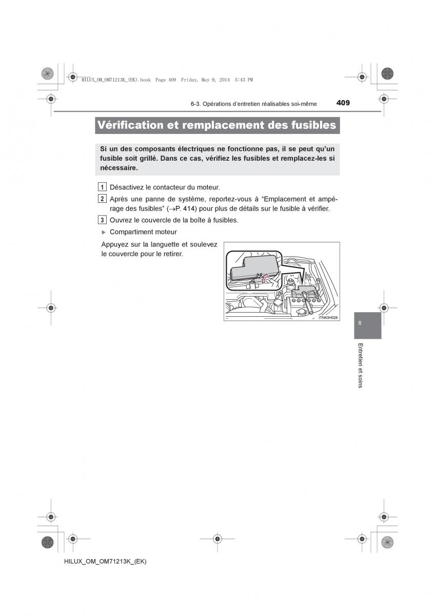 Toyota Hilux VII 7 manuel du proprietaire / page 409