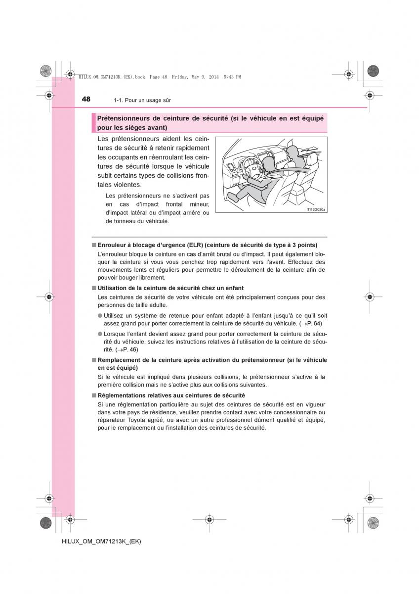 Toyota Hilux VII 7 manuel du proprietaire / page 48