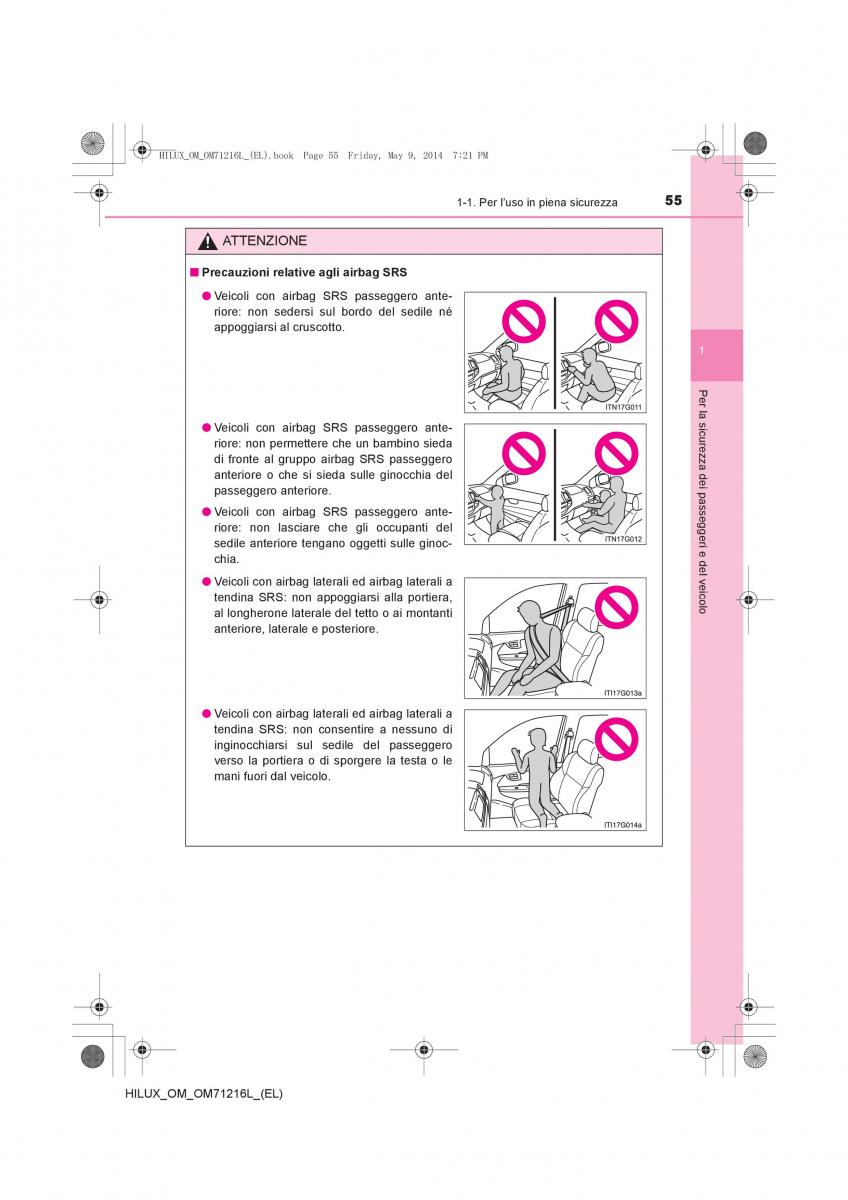 Toyota Hilux VII 7 manuale del proprietario / page 55