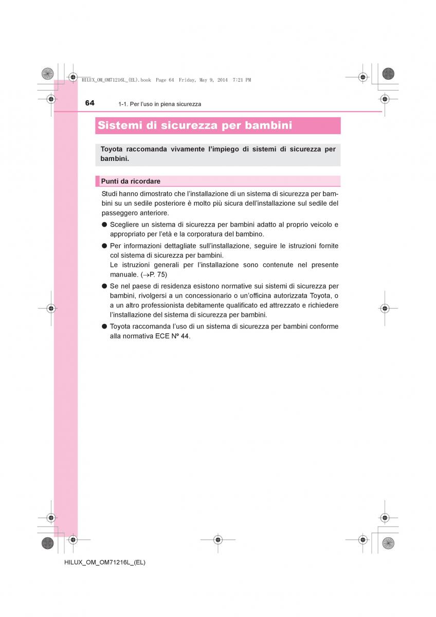 Toyota Hilux VII 7 manuale del proprietario / page 64