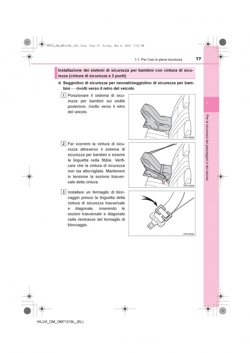 Toyota Hilux VII 7 manuale del proprietario / page 77