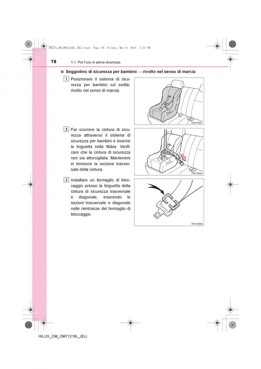 Toyota Hilux VII 7 manuale del proprietario / page 78