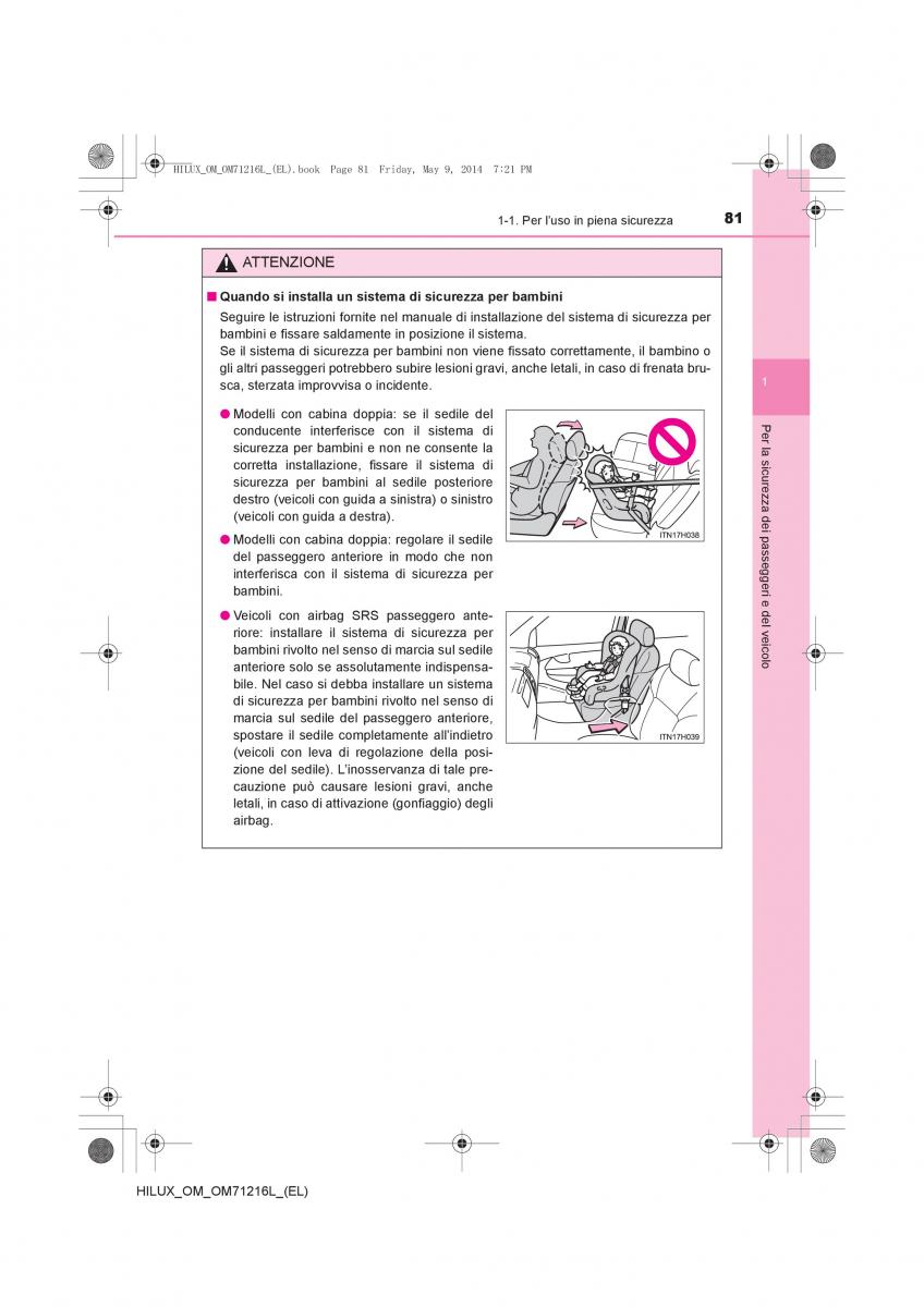 Toyota Hilux VII 7 manuale del proprietario / page 81