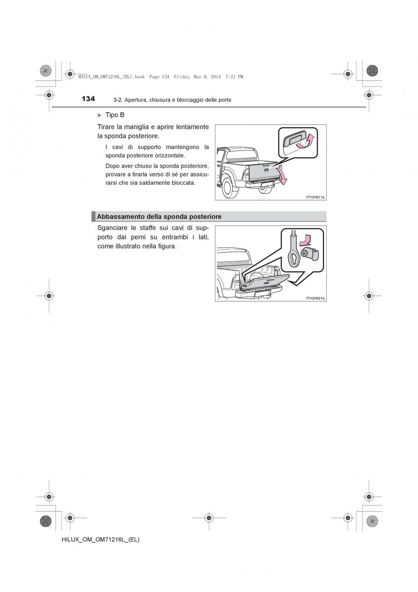 Toyota Hilux VII 7 manuale del proprietario / page 134