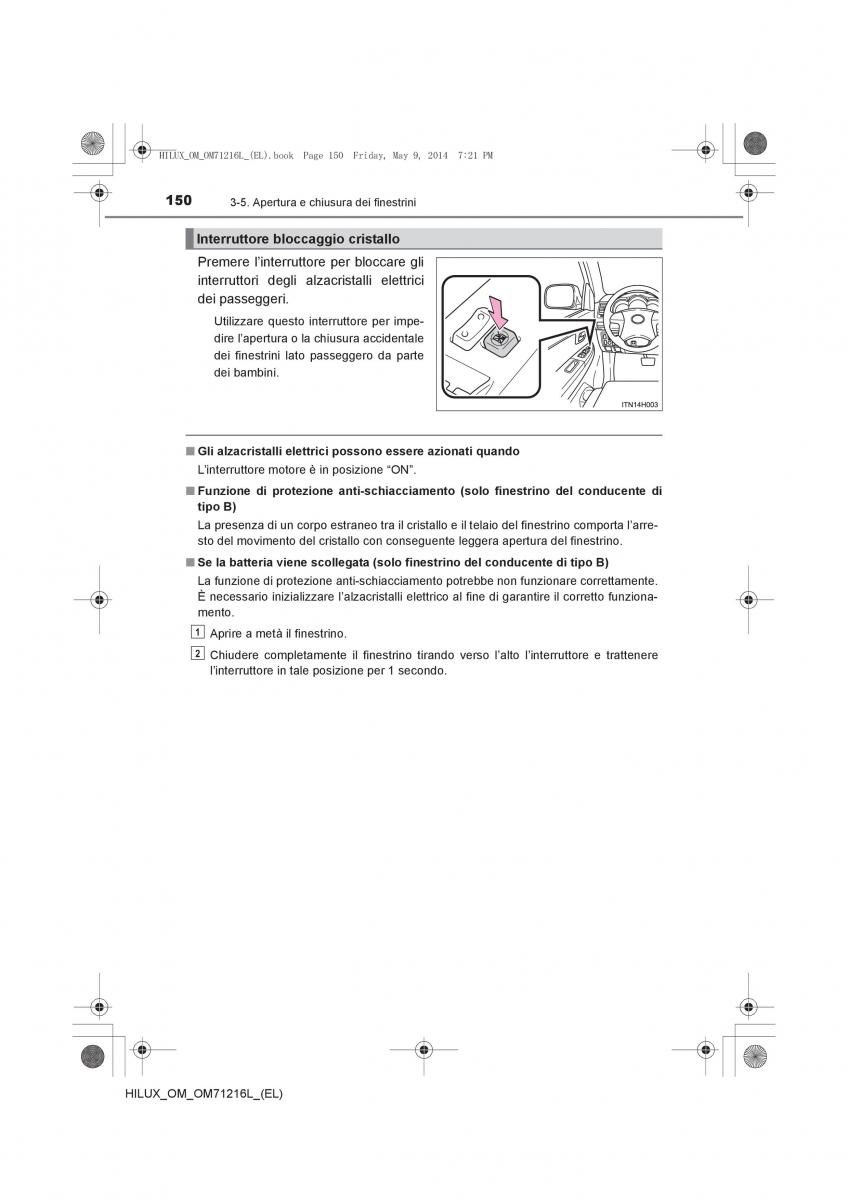 Toyota Hilux VII 7 manuale del proprietario / page 150