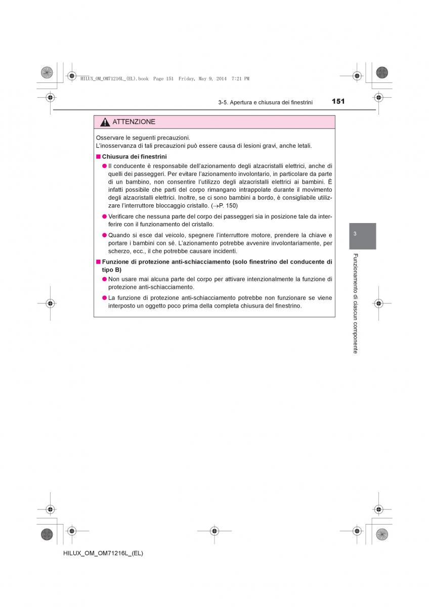 Toyota Hilux VII 7 manuale del proprietario / page 151