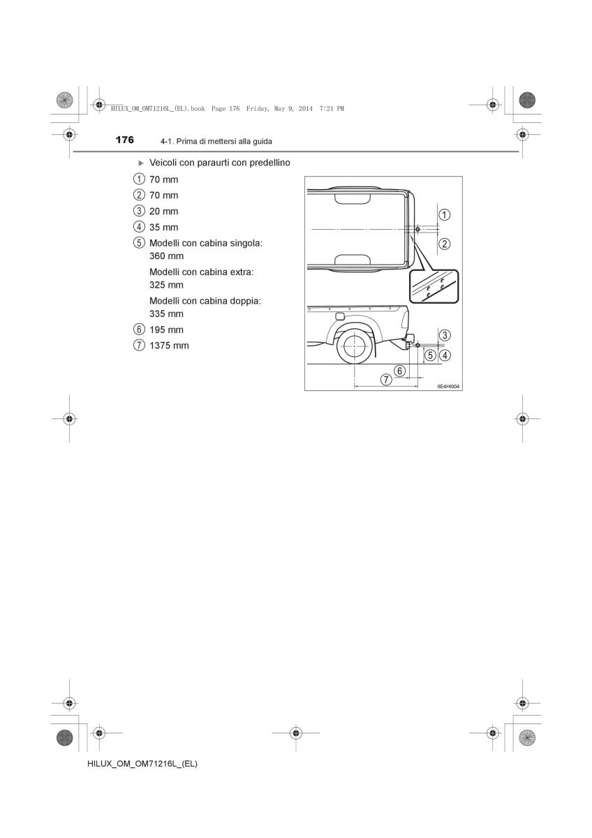 Toyota Hilux VII 7 manuale del proprietario / page 176