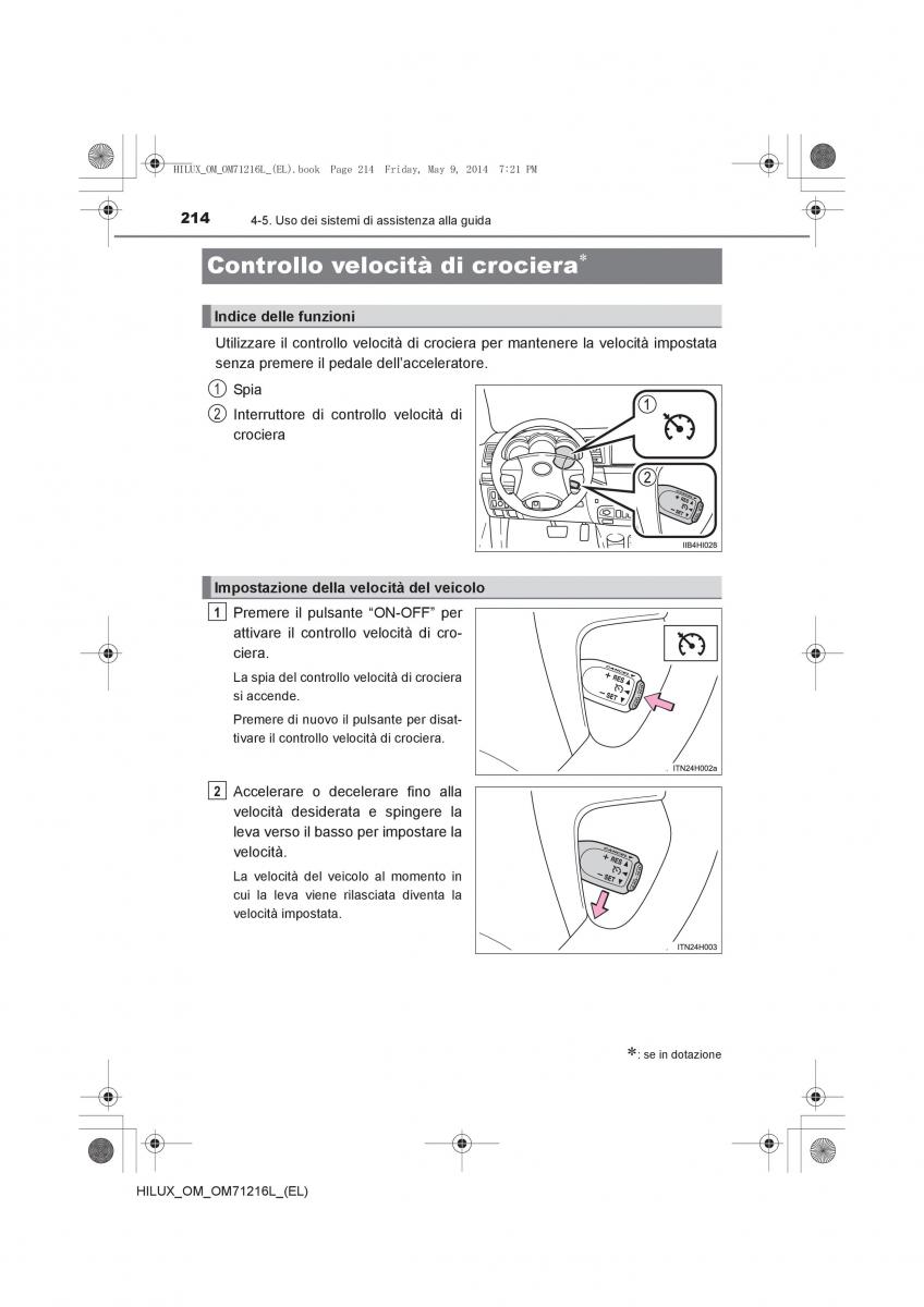 Toyota Hilux VII 7 manuale del proprietario / page 214