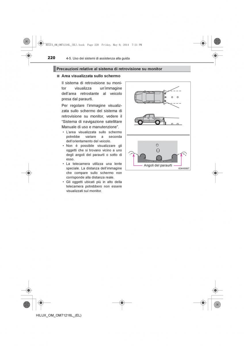 Toyota Hilux VII 7 manuale del proprietario / page 220