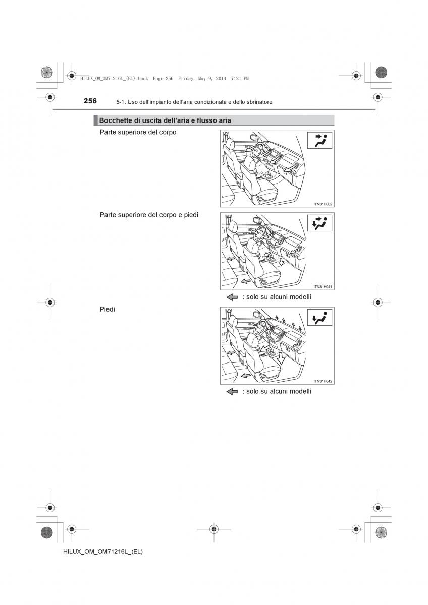 Toyota Hilux VII 7 manuale del proprietario / page 256