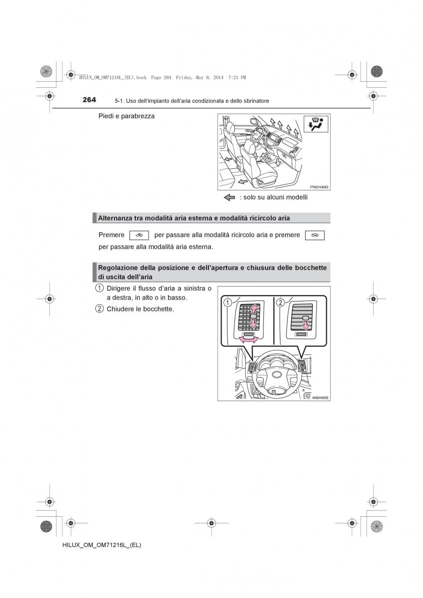 Toyota Hilux VII 7 manuale del proprietario / page 264