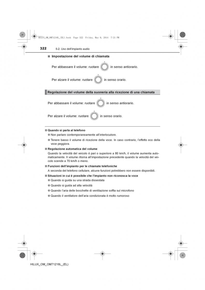 Toyota Hilux VII 7 manuale del proprietario / page 322