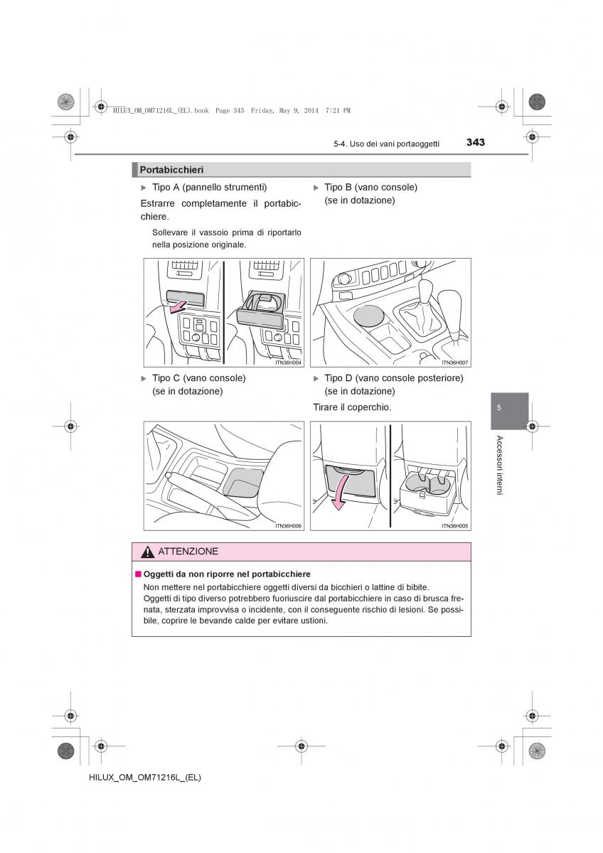 Toyota Hilux VII 7 manuale del proprietario / page 343