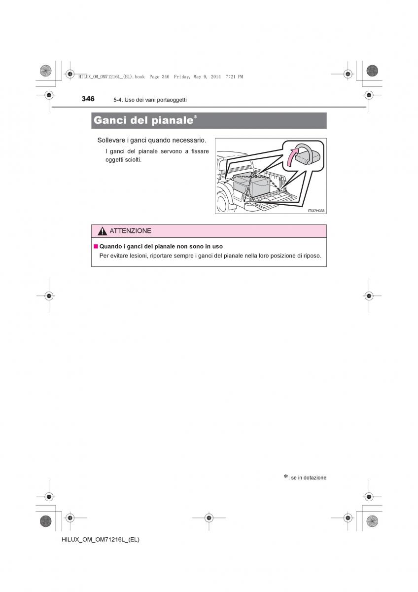 Toyota Hilux VII 7 manuale del proprietario / page 346