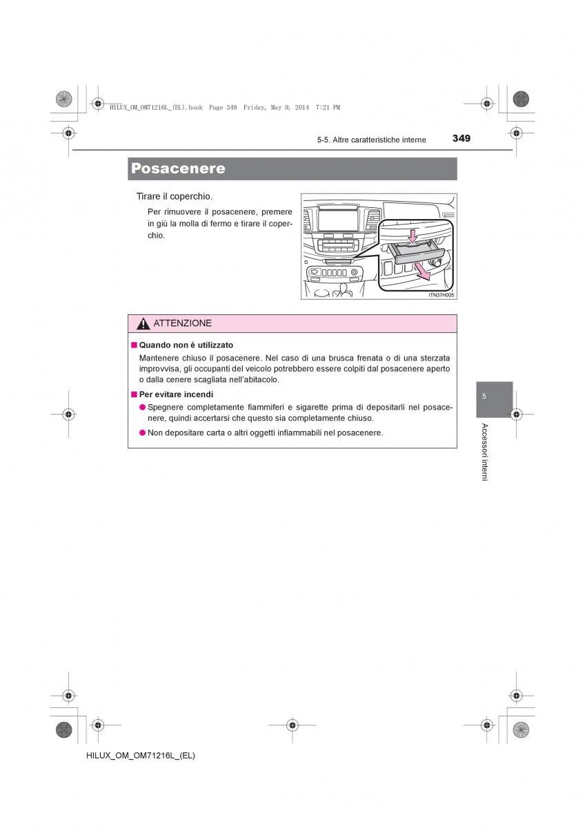 Toyota Hilux VII 7 manuale del proprietario / page 349