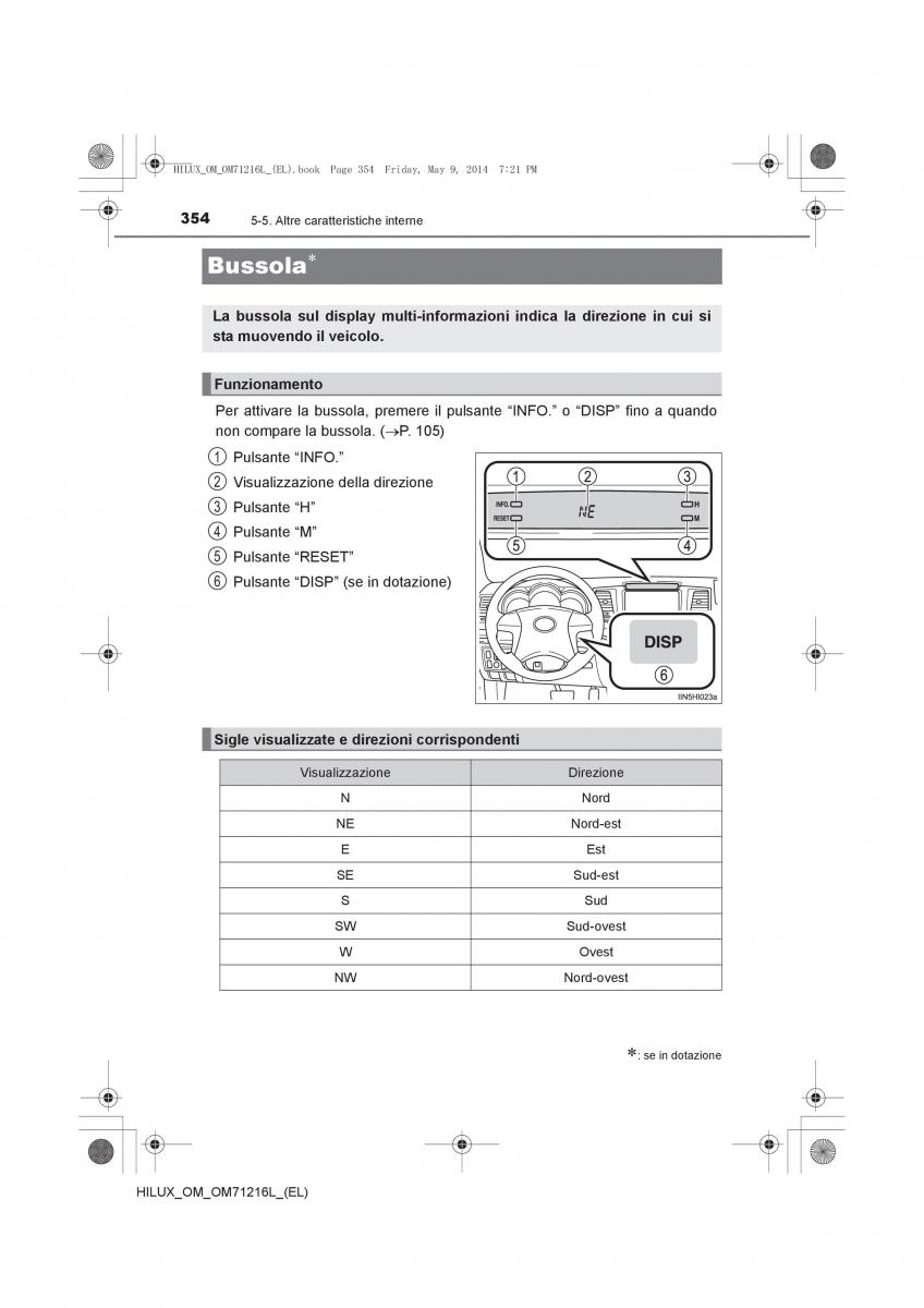 Toyota Hilux VII 7 manuale del proprietario / page 354