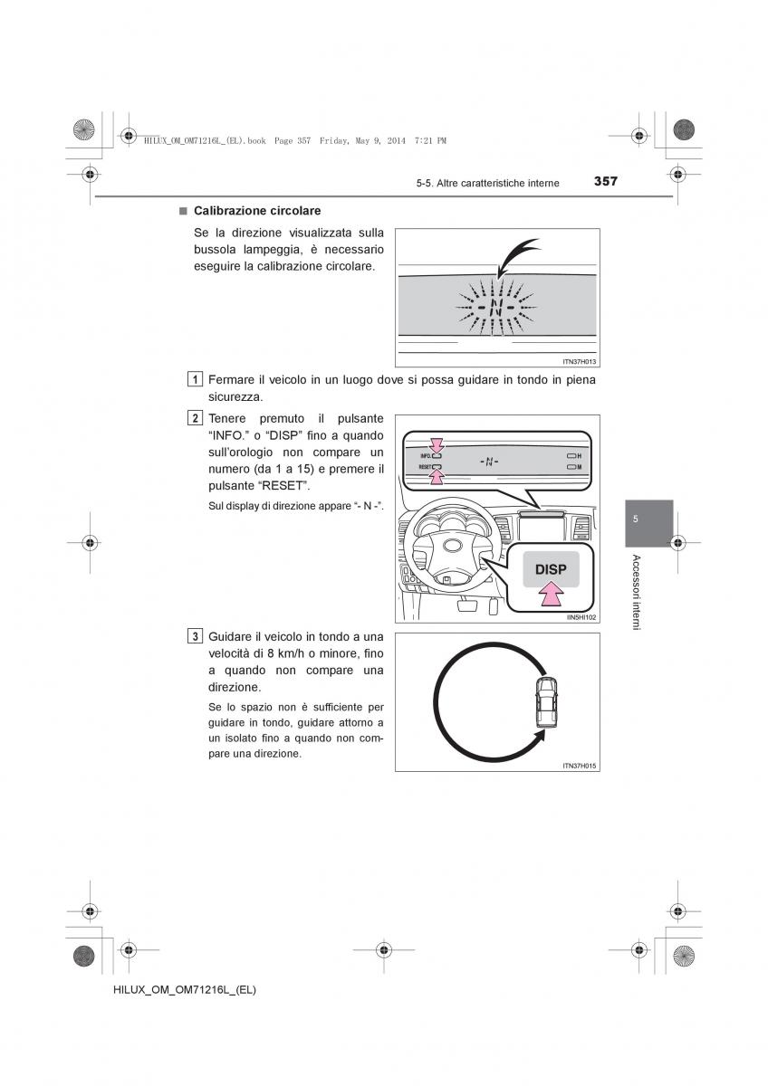 Toyota Hilux VII 7 manuale del proprietario / page 357