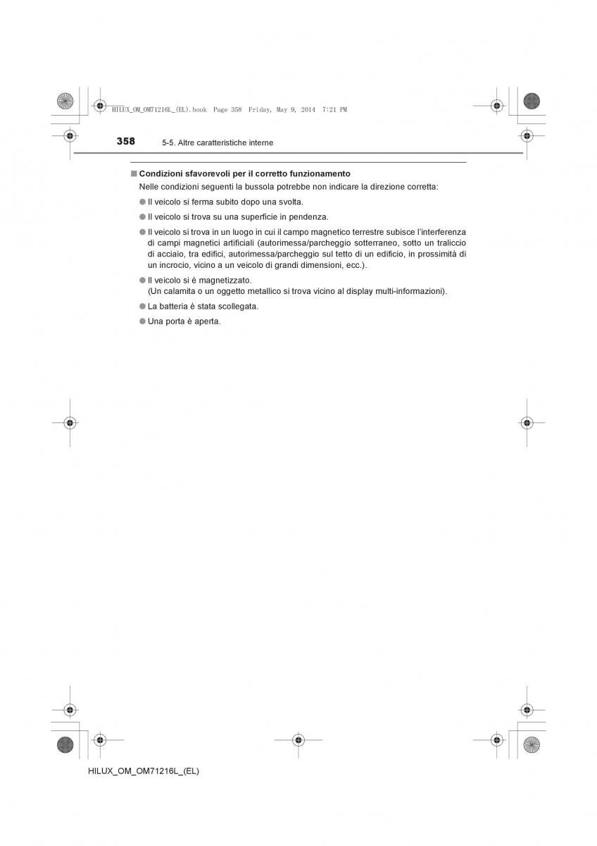 Toyota Hilux VII 7 manuale del proprietario / page 358