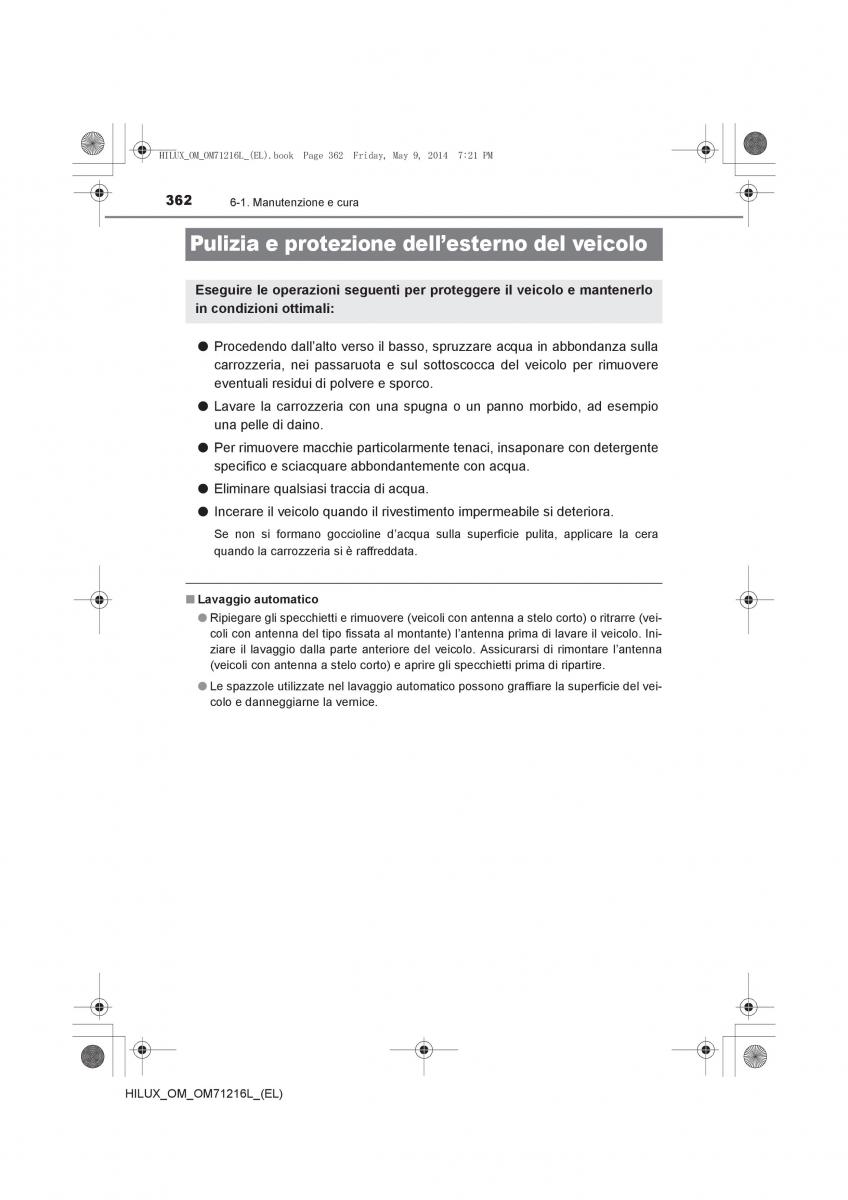 Toyota Hilux VII 7 manuale del proprietario / page 362