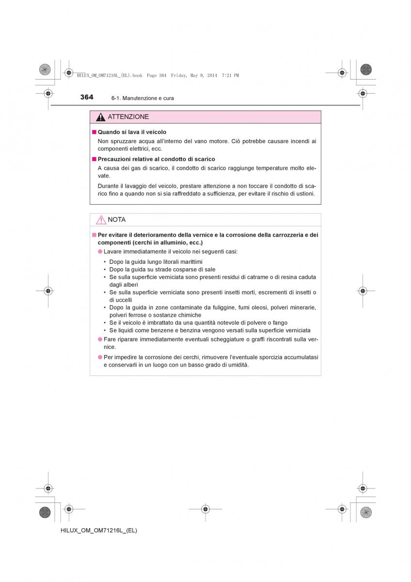 Toyota Hilux VII 7 manuale del proprietario / page 364