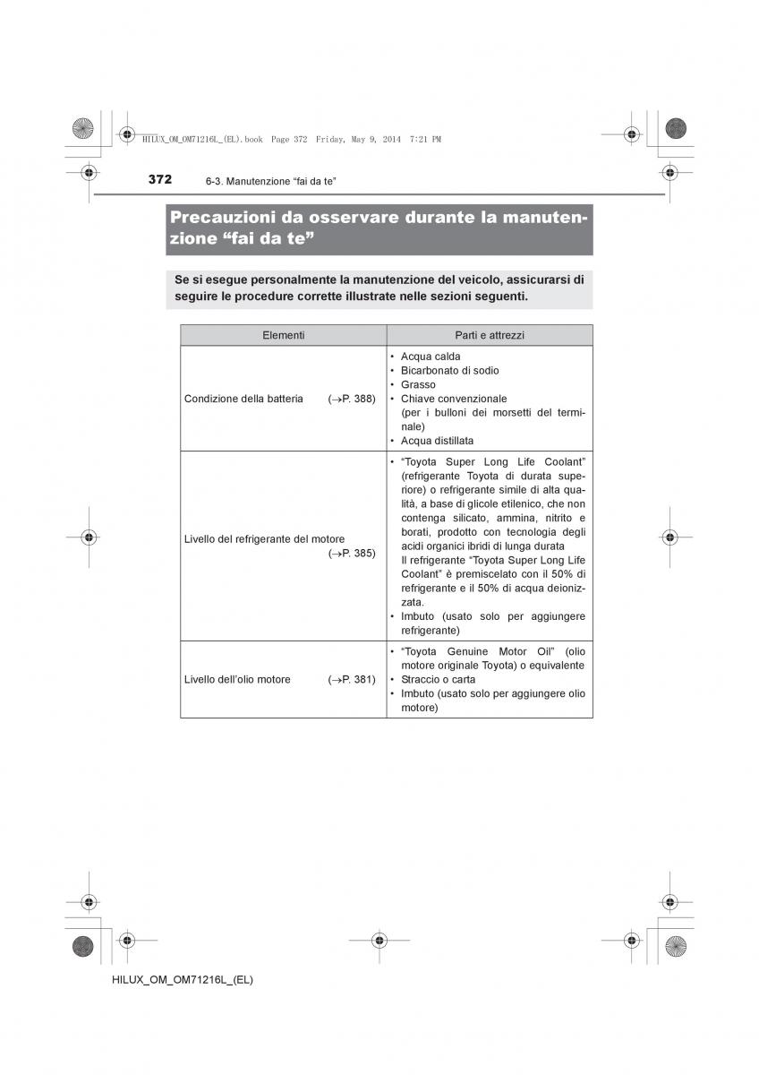 Toyota Hilux VII 7 manuale del proprietario / page 372