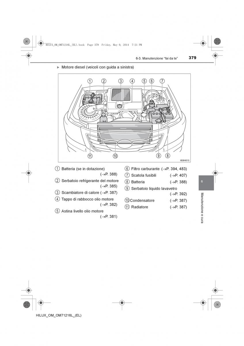 Toyota Hilux VII 7 manuale del proprietario / page 379