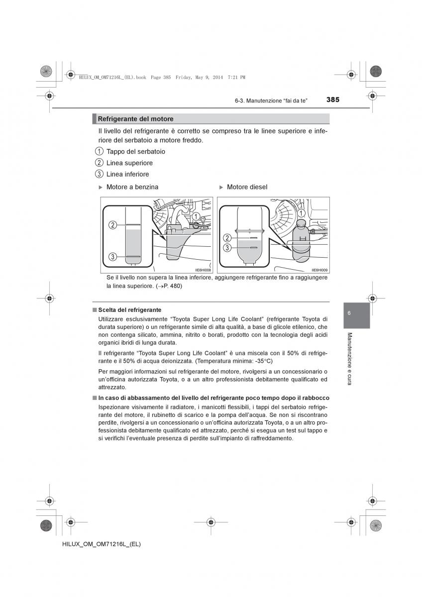 Toyota Hilux VII 7 manuale del proprietario / page 385