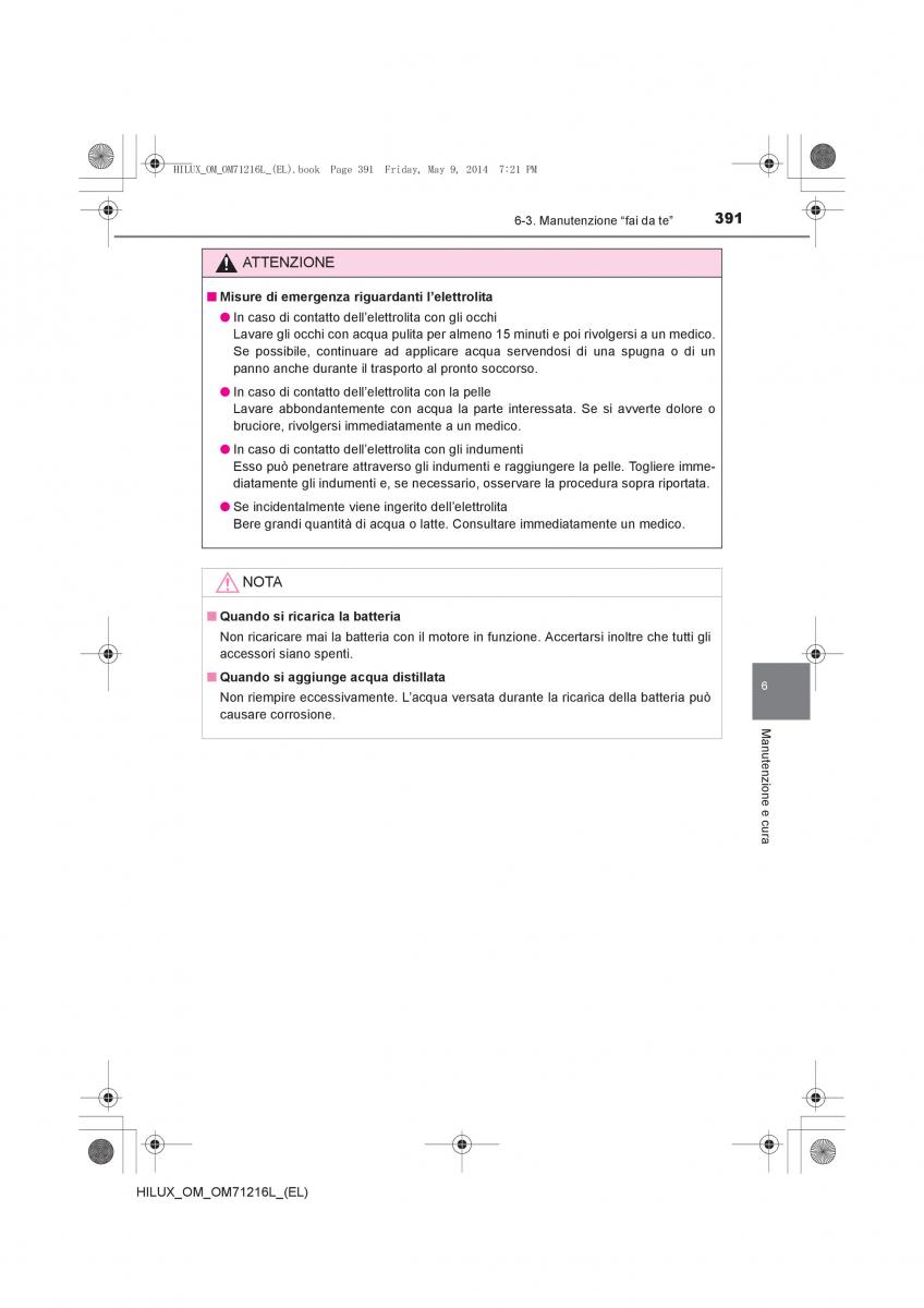 Toyota Hilux VII 7 manuale del proprietario / page 391