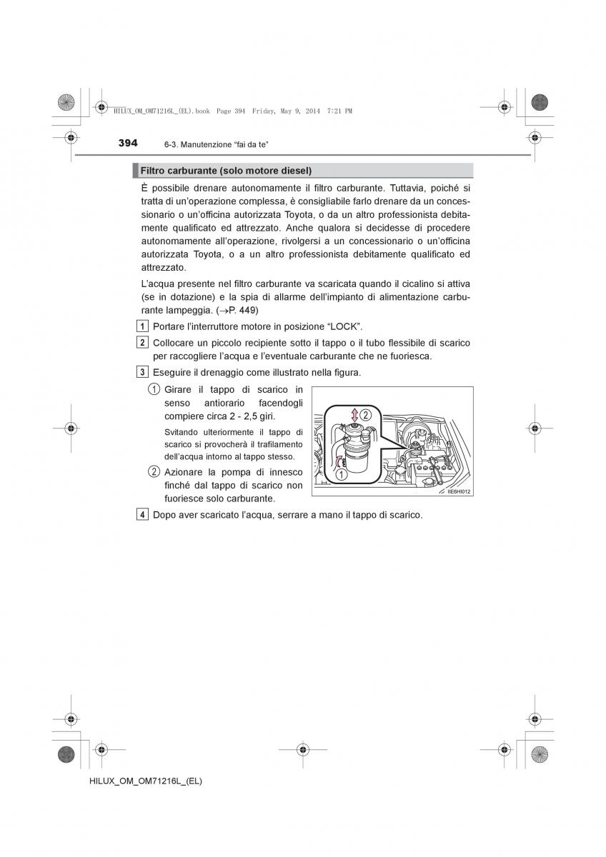 Toyota Hilux VII 7 manuale del proprietario / page 394