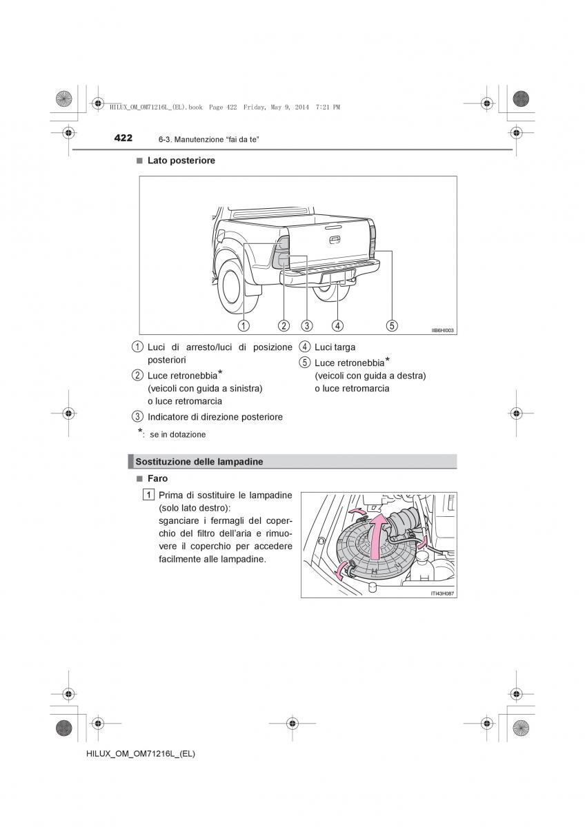 Toyota Hilux VII 7 manuale del proprietario / page 422