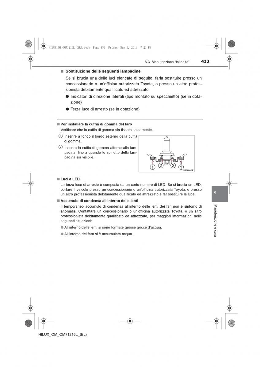 Toyota Hilux VII 7 manuale del proprietario / page 433