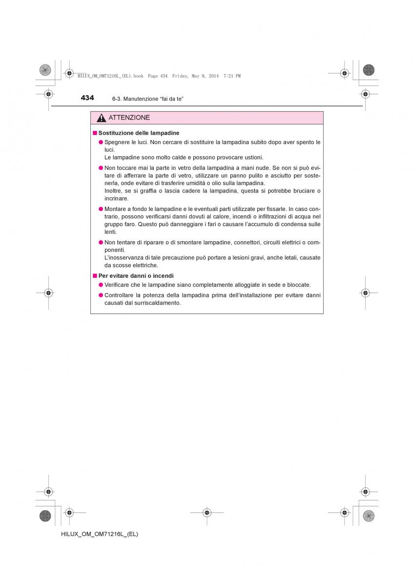 Toyota Hilux VII 7 manuale del proprietario / page 434