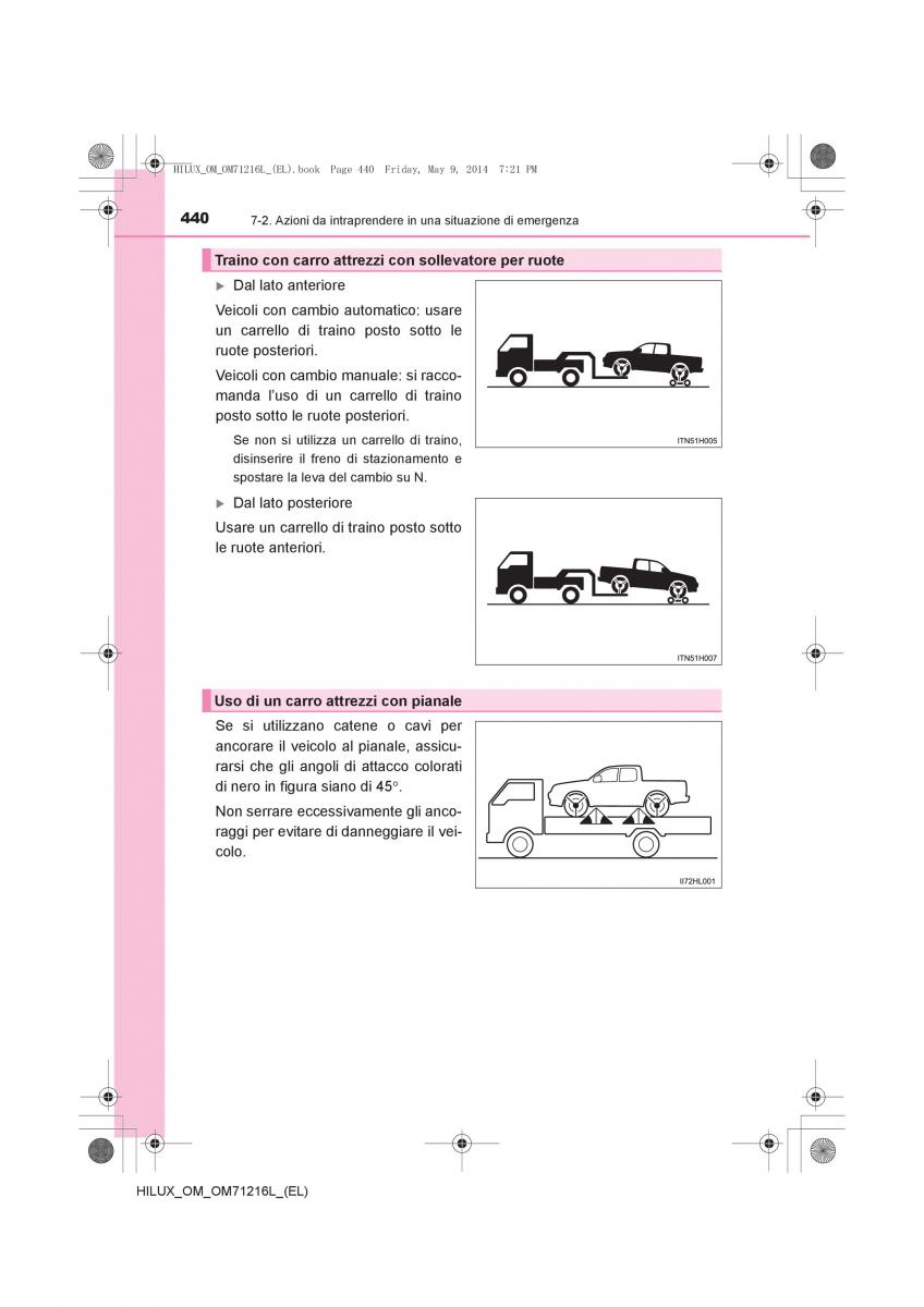 Toyota Hilux VII 7 manuale del proprietario / page 440