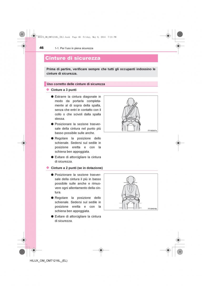 Toyota Hilux VII 7 manuale del proprietario / page 46