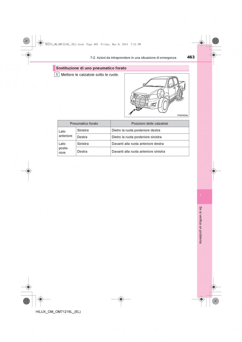 Toyota Hilux VII 7 manuale del proprietario / page 463