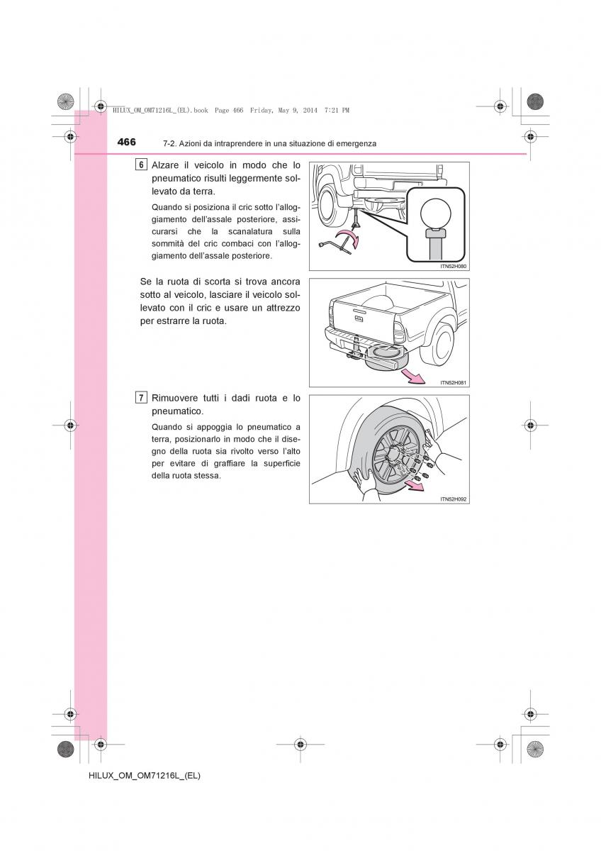 Toyota Hilux VII 7 manuale del proprietario / page 466