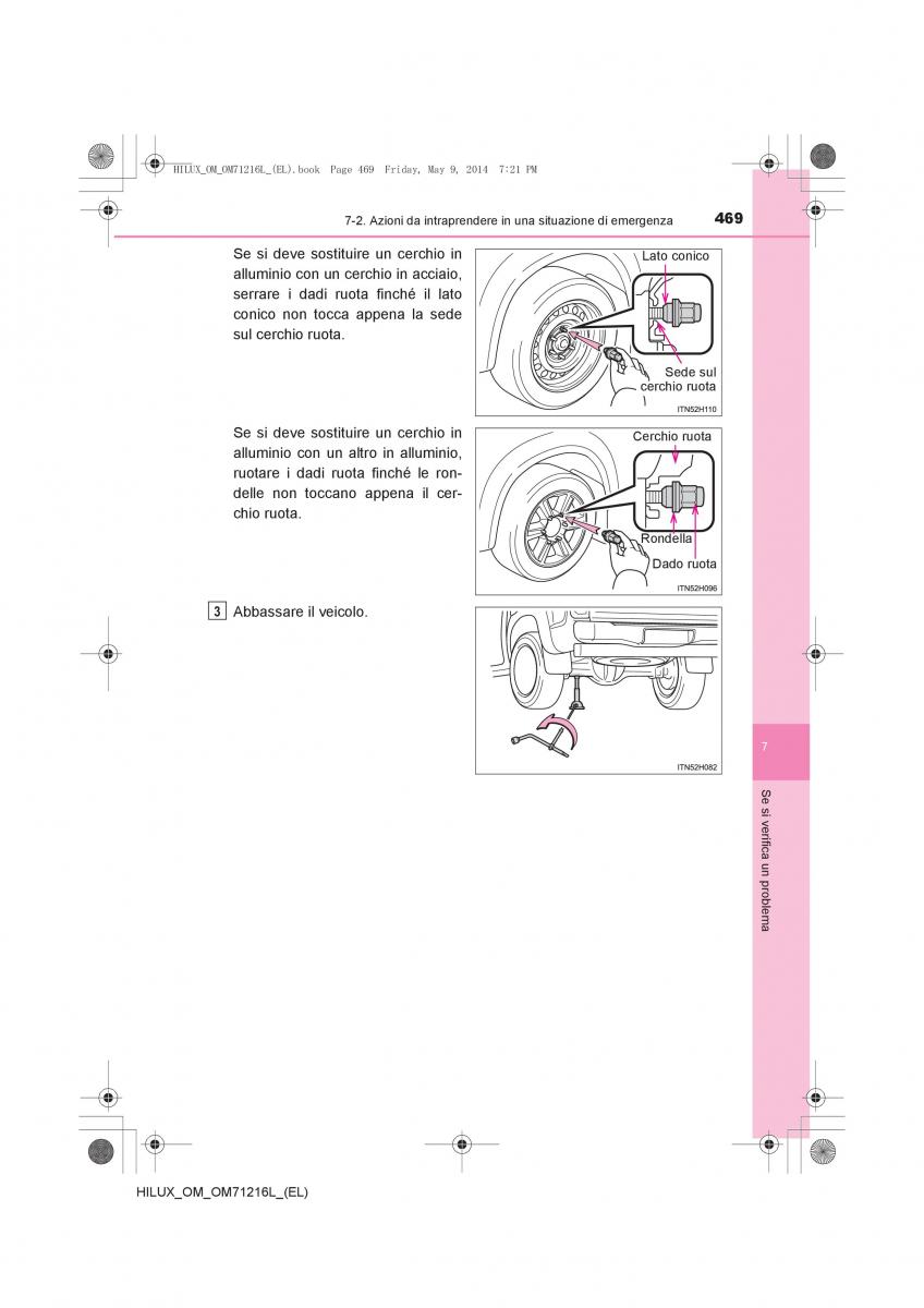 Toyota Hilux VII 7 manuale del proprietario / page 469