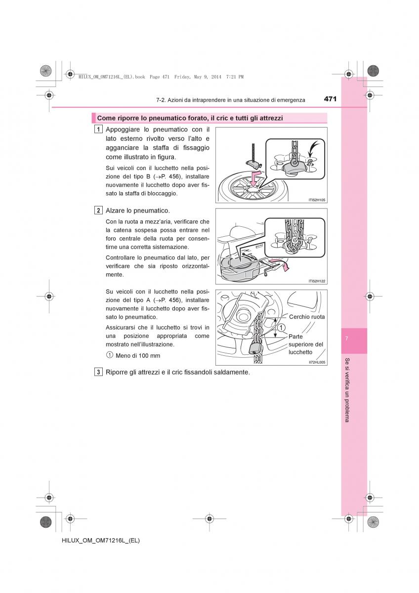 Toyota Hilux VII 7 manuale del proprietario / page 471