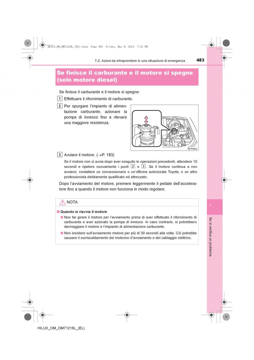 Toyota Hilux VII 7 manuale del proprietario / page 483