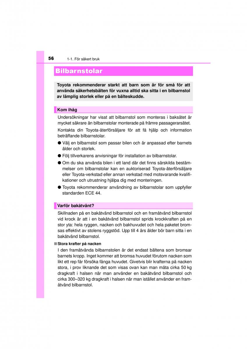 Toyota Hilux VII 7 instruktionsbok / page 56