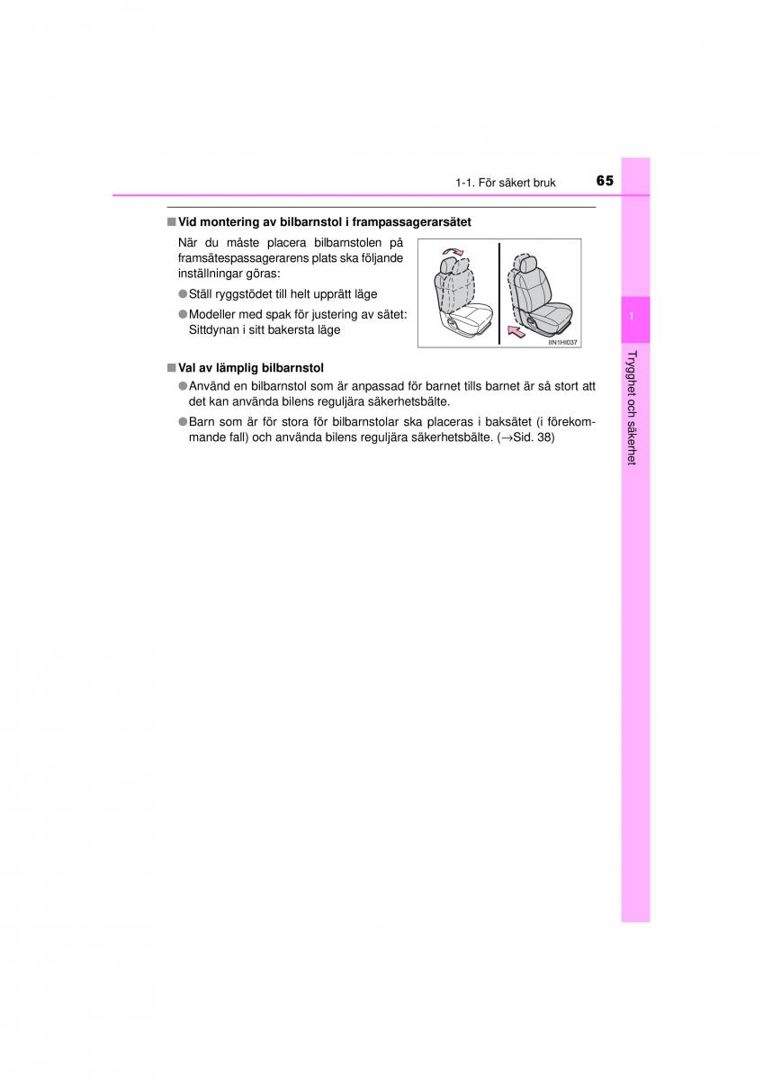 Toyota Hilux VII 7 instruktionsbok / page 65